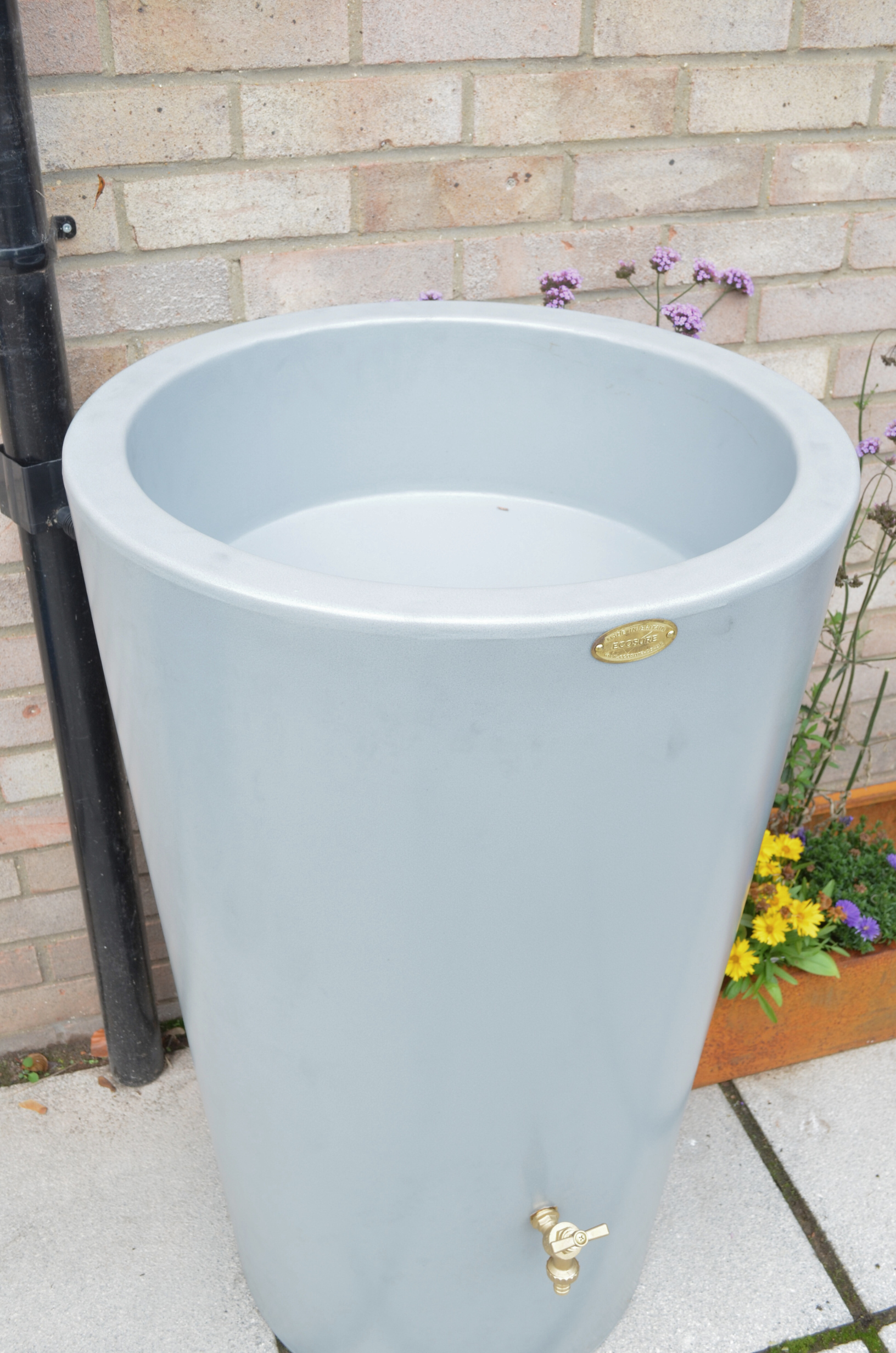 City Water Butt Planter in Grey